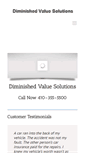 Mobile Screenshot of diminishedvaluesolutions.net